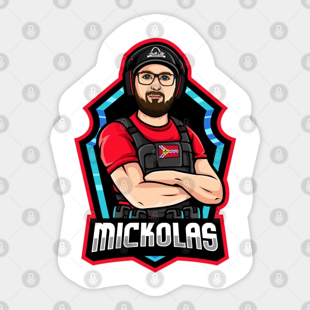 Mickolas Sticker by Litehouse Tees
